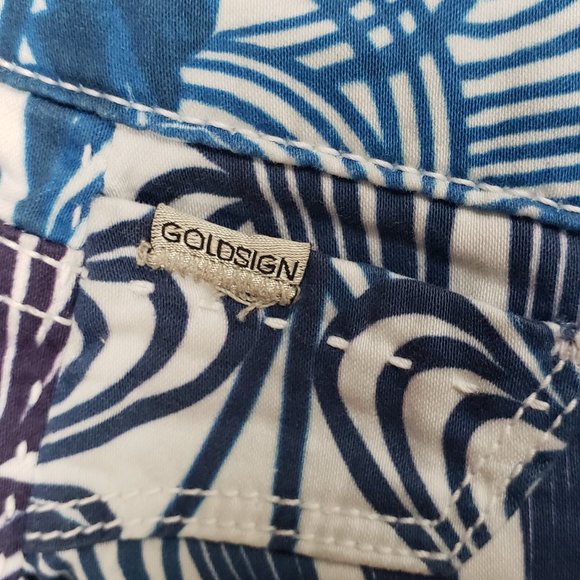 GOLDSIGN Lure Cotton Pant NWOT Size 25 Multi color - Picture 5 of 13